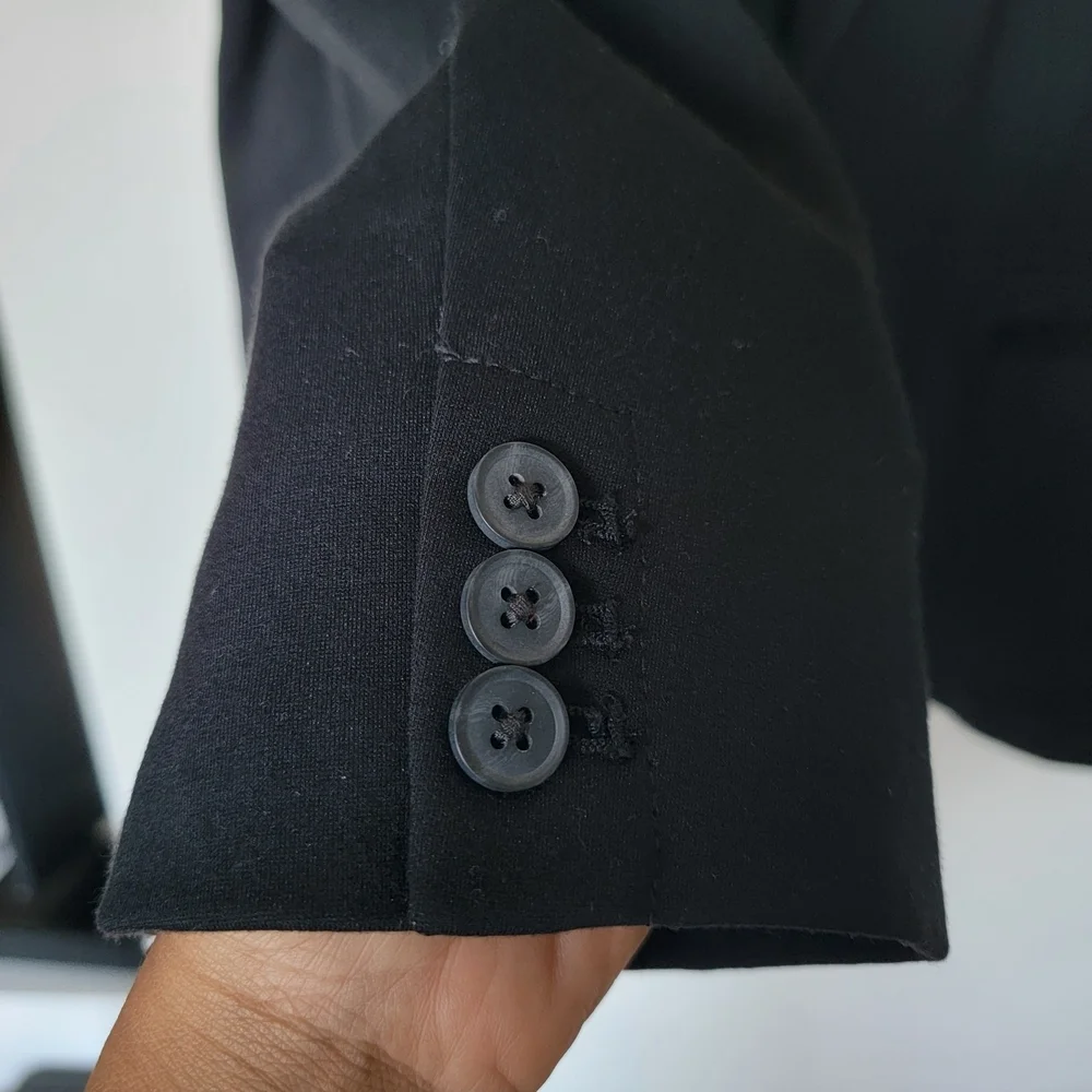 Old Navy Black and White Polka Dot Blazer - Picture 6 of 7